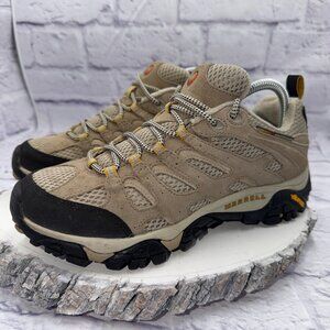 Merrell Moab Ventilator Hiking Shoes Womens Size 8.5 Taupe Lace Up J86612